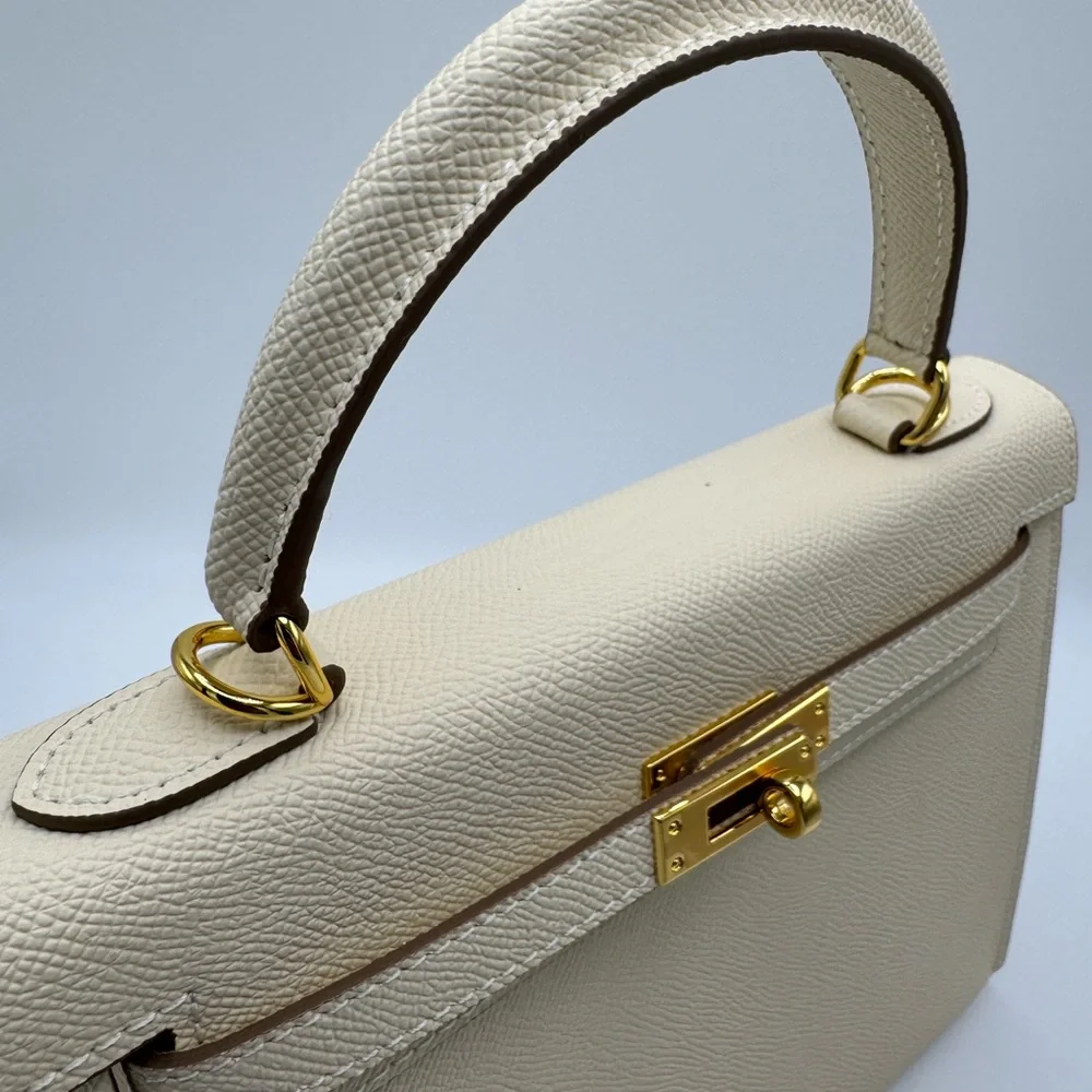 The Kinsley 25 - Vanilla Cream - Top Handle Satchel Bag